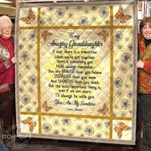 Quilt  Butterfly  To My Amazing Granddaughter  Quilt